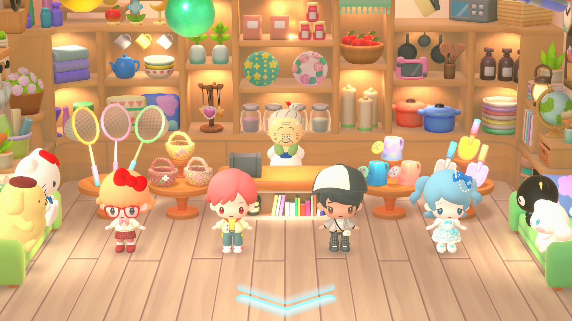 Granny Ume's store in the Hello Kitty Party Land shopping mall.