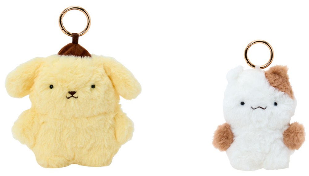 マスコットホルダー(ポムポムプリン) 2,200円／ マスコットホルダー(マフィン) 1,980円